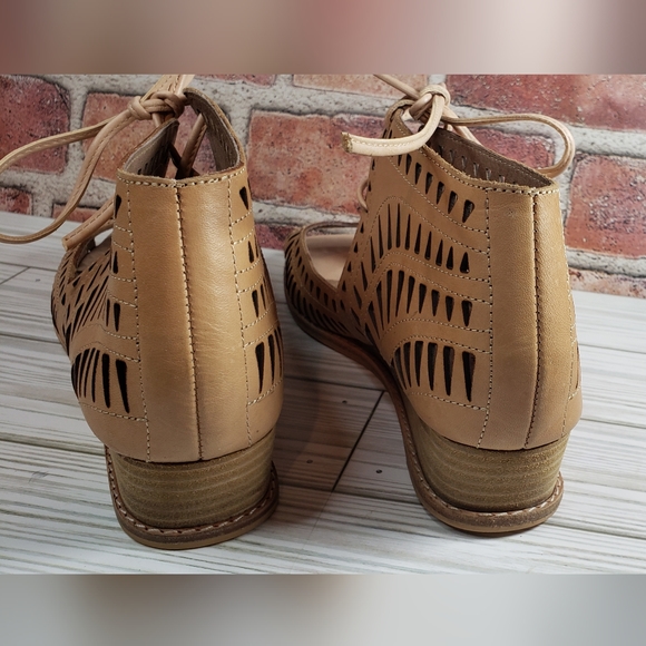 Jeffrey Campbell wedge-heeled open-toed women's shoes size 9 - Picture 9 of 13